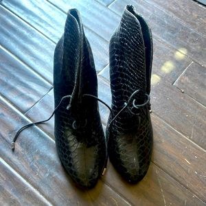 Never worn black booties